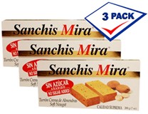 Turron de Jijona NO SUGAR ADDED by Sanchis Mira. 7 oz. Pack of 3